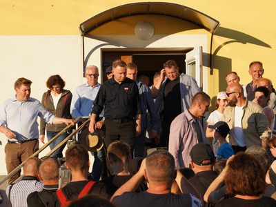 Prezydent Andrzej Duda odwiedził powodzian